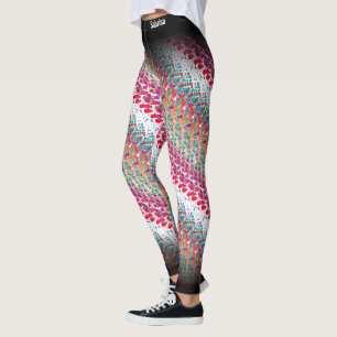 Legging Padrão MultiColor abstrato