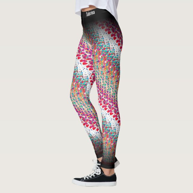Legging Padrão MultiColor abstrato (Esquerda)