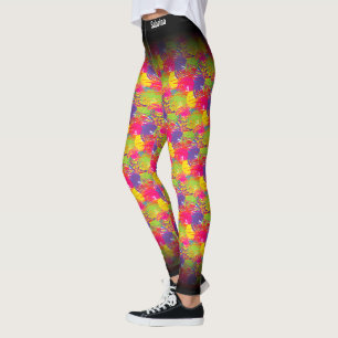 Legging Padrão MultiColor abstrato