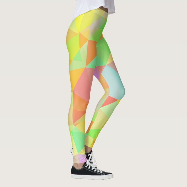 Legging Padrão multicolorido geométrico moderno incrível (Direita)