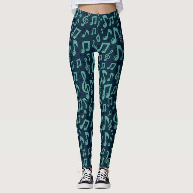 Legging Padrão musical (Frente)