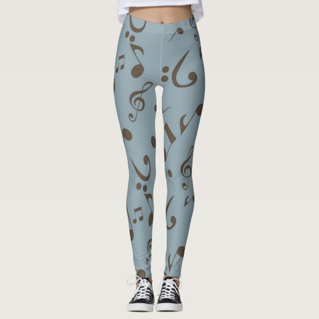 Legging Padrão musical (Frente)