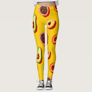Legging Padrão Na moda Neon Fruta