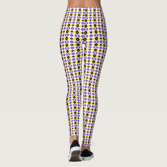 Legging padrão não binário - base branca C (Verso)