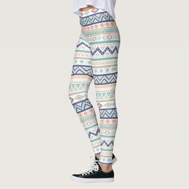 Legging Padrão Nativo-Americano Aztec Tribal (Esquerda)