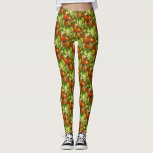 Legging Padrão Natural dos Tomates de Cereja para Jardim