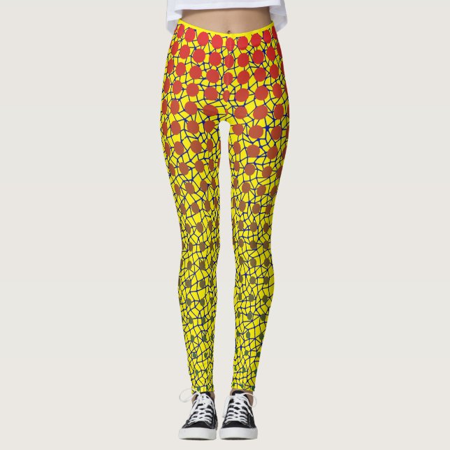 Legging Padrão Net 10.blue.wx4 BYellow BG (Frente)