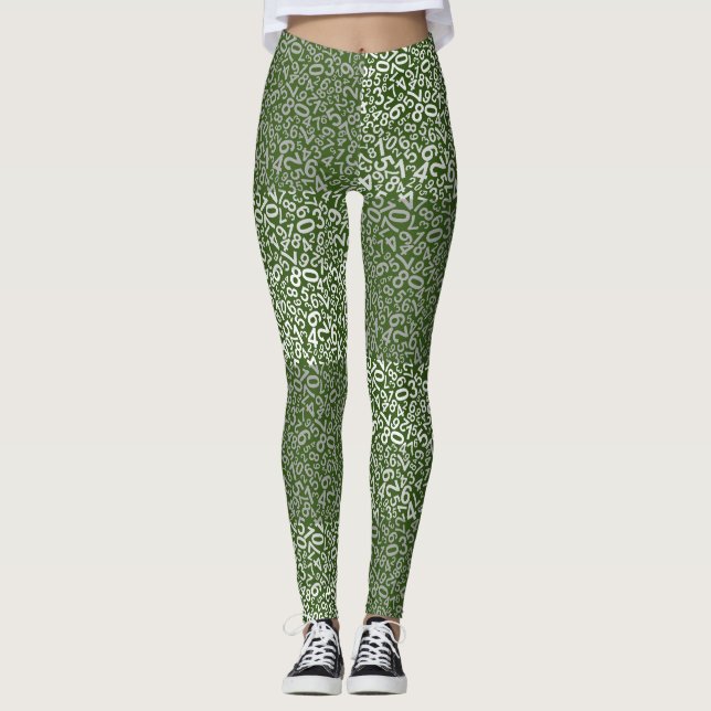 Legging Padrão numérico 01 b DGreen BG (Frente)