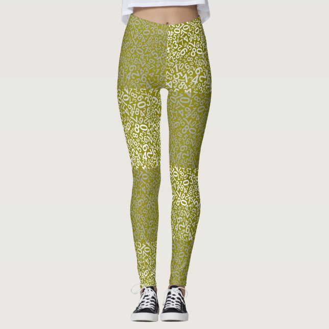 Legging Padrão numérico 01 b DYellow BG (Frente)