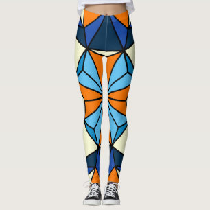 Legging Padrão Oriental árabe geométrico sem costura