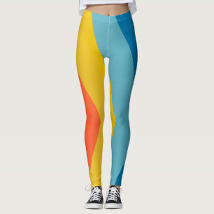 Legging padrão paralelo de seis cores