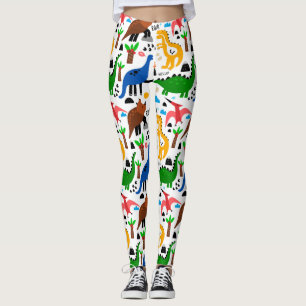Legging Padrão perfeito dos dinossauros