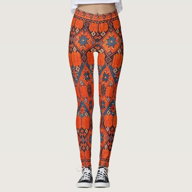 Legging Padrão Persa Turco Oriental (Frente)