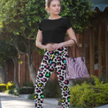 Legging Padrão Preto-Moderno do Leopardo<br><div class="desc">um padrão leopardo único, como uma design capciosa para os amantes leopardo.</div>