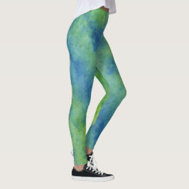Legging Padrão Psicodélico Abstrato e Vibrante Explosão de