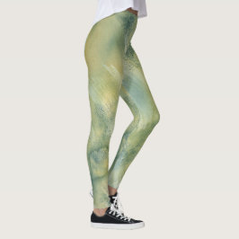 Legging Padrão Psicodélico Abstrato e Vibrante Explosão de