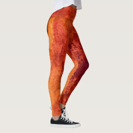 Legging Padrão Psicodélico Abstrato e Vibrante Explosão de