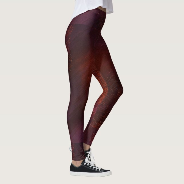 Legging Padrão Psicodélico Abstrato e Vibrante Explosão de (Direita)