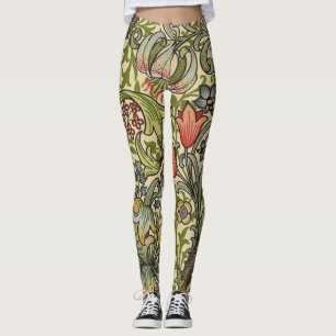 Legging Padrão Restaurado do Ouro William Morris