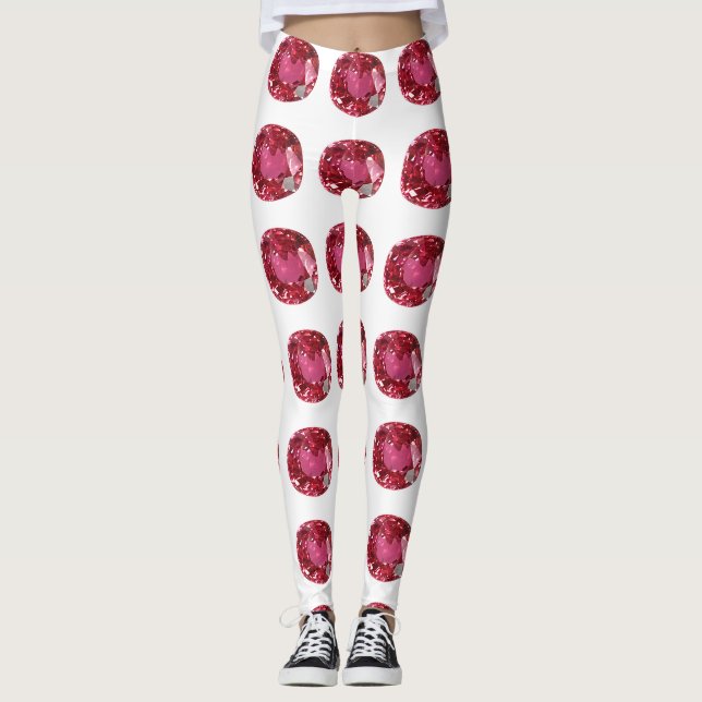 Legging Padrão Rosa (Frente)