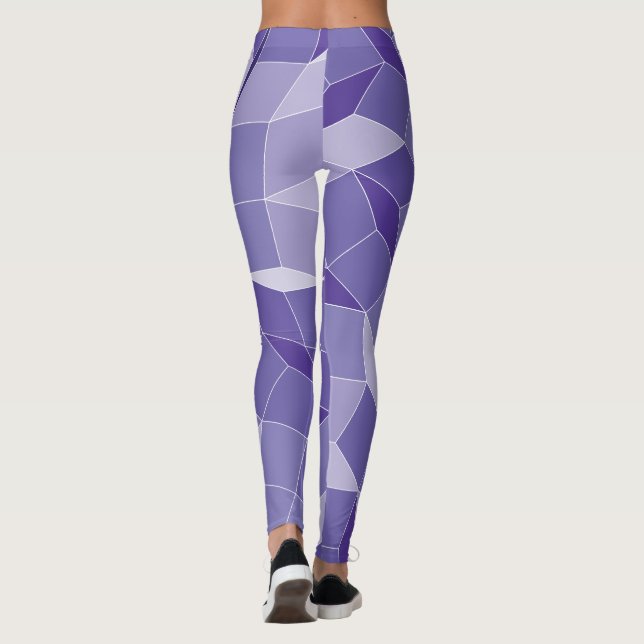 Legging Padrão Roxo (Verso)