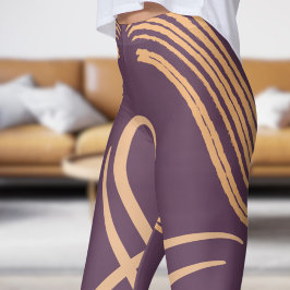 Legging Padrão Roxo Incrível