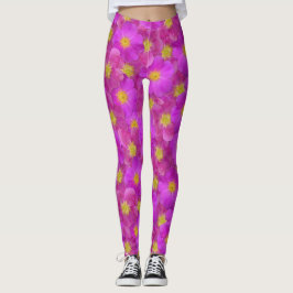 Legging Padrão Selvagem de Rosa