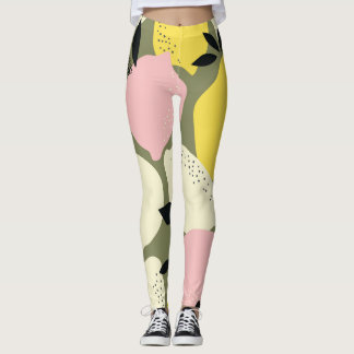 Legging Padrão sem costura de Frutas de Citros