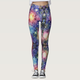 Legging Padrão sem costura de uma galáxia