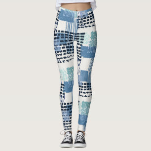 Legging Padrão Sem Costura do Porteiro Retro Memphis
