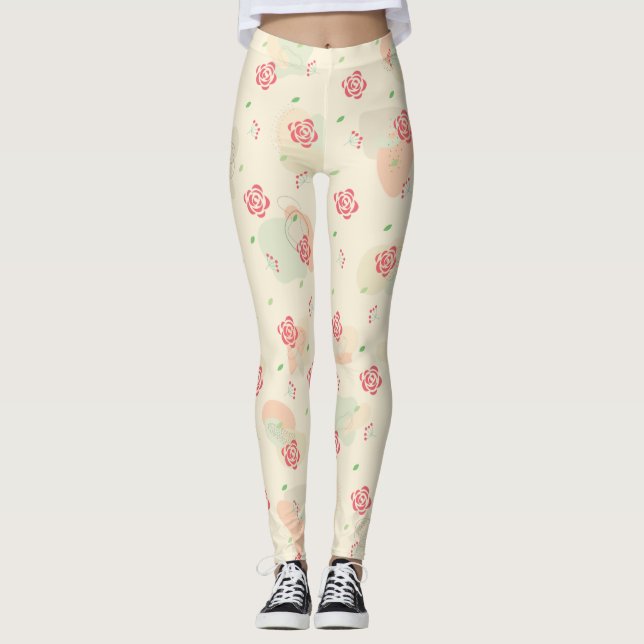 Legging Padrão sem costura primavera (Frente)