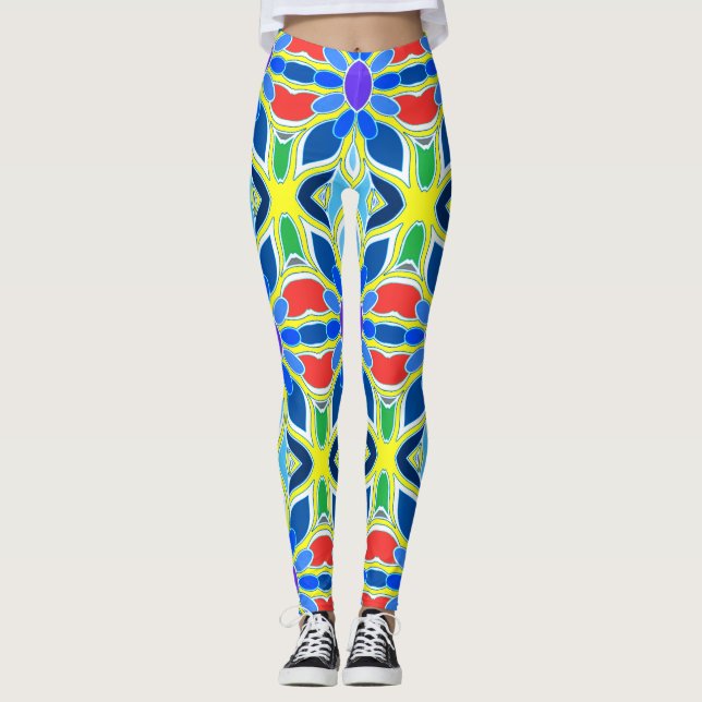 Legging Padrão sem falhas multicolores "Ratti_Creative_Art (Frente)