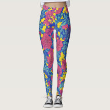 Padrão Simples de Aquarela LulaRoe Azul Rosa