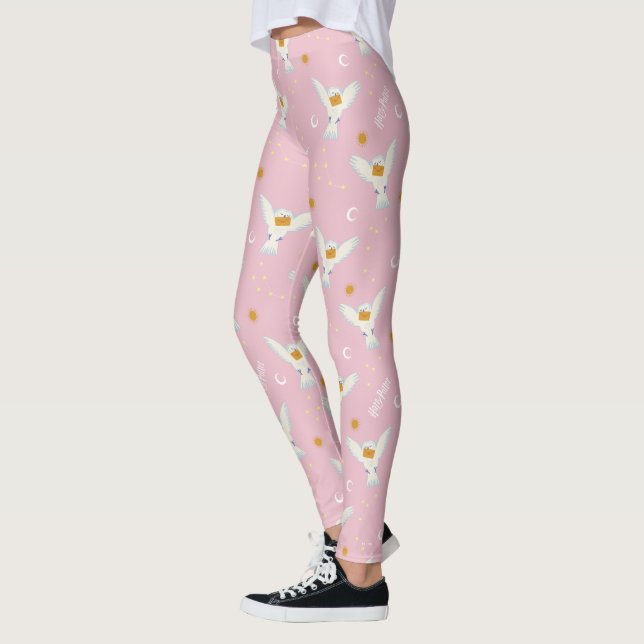 Legging Padrão Solstício Rosa Hedwig (Esquerda)