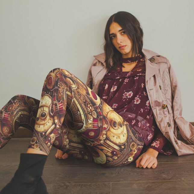 Legging Padrão Steampunk Russo Industrial (Criador carregado)