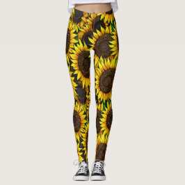 Legging Padrão Sunny Large Sunflower