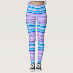 Legging padrão tribal étnico geométrico do Índio Americano