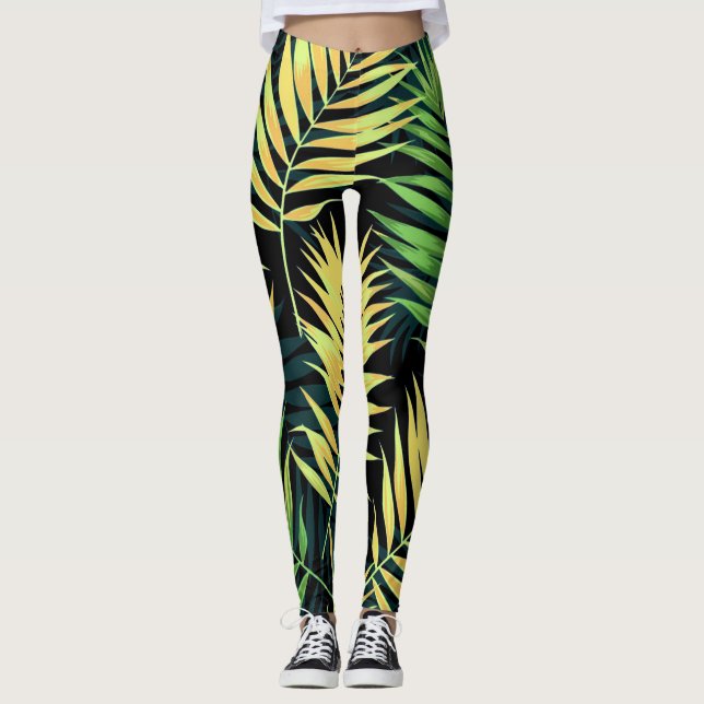 Legging Padrão tropical (Frente)