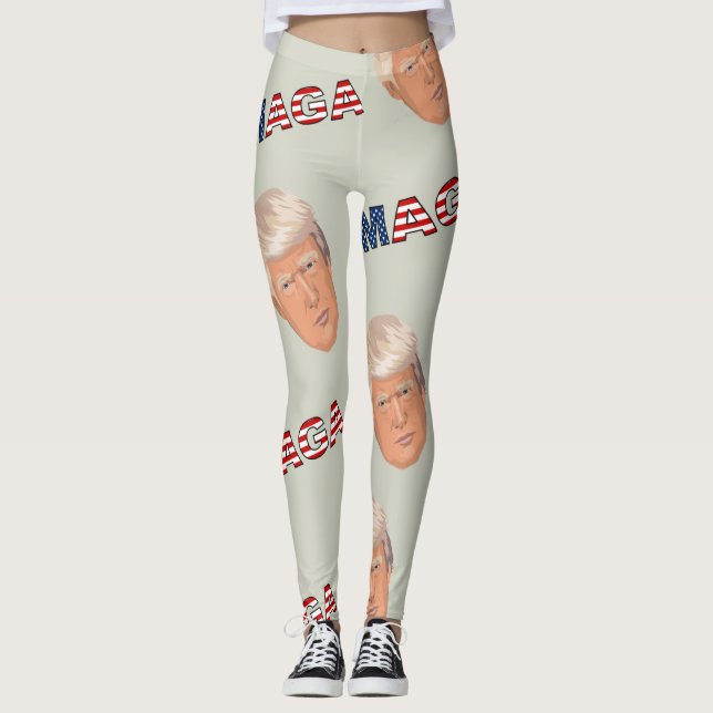 Legging Padrão Trump MAGA (Frente)