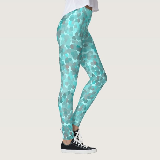 Legging Padrão Turquesa (Direita)