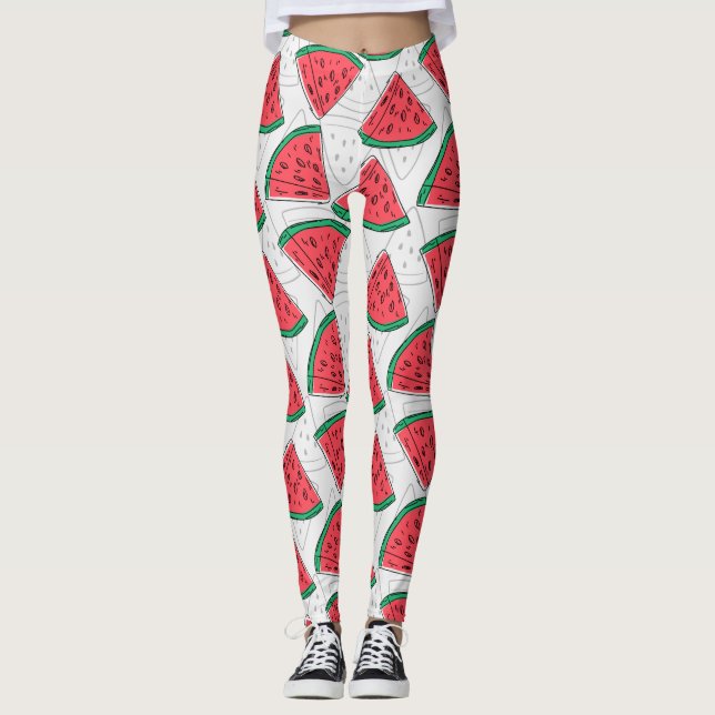 Legging padrão uniforme de fruta | Padrão de superfície de (Frente)