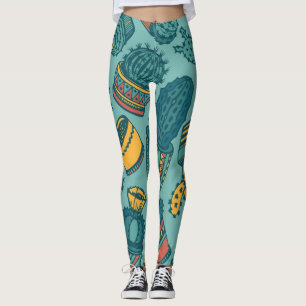 Legging Padrão vegetal