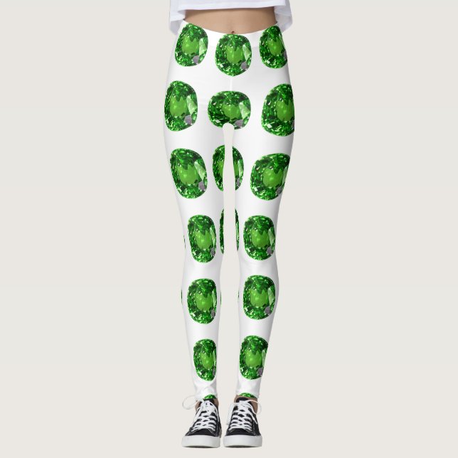 Legging Padrão Verde (Frente)