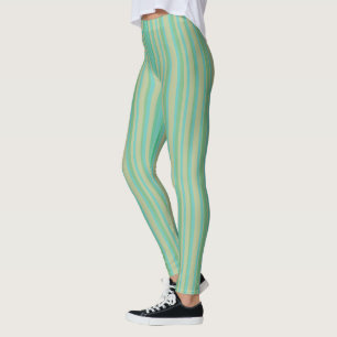 Legging Padrão Verde de Jade Moderno
