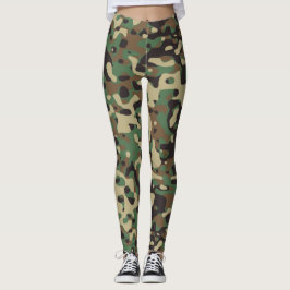 Legging Padrão Verde do Exército Militar Camouflage