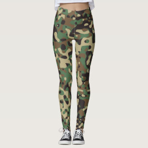 Legging Padrão Verde do Exército Militar de Camuflagem