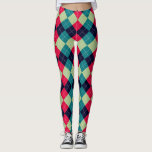 Legging Padrão Verde Vermelho da Xadrez Argyle de Natal<br><div class="desc">Vestir seu guarda-roupa de inverno com estas engraçadas leggings de alta qualidade,  com um padrão vermelho de xadrez verde e azul de argyle. Perfeito para as férias ou para as atividades de inverno e para os exercícios diários.</div>