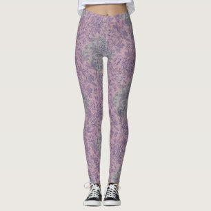 Legging Padrão verificado pequeno verde w cor-de-rosa BG