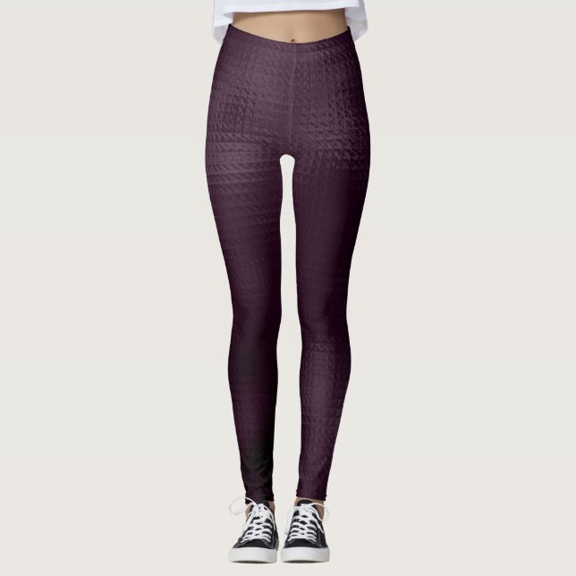 Legging Padrão Vinho de Amora  (Frente)