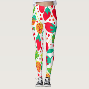 Legging Padrão vívido de paleta frutífero